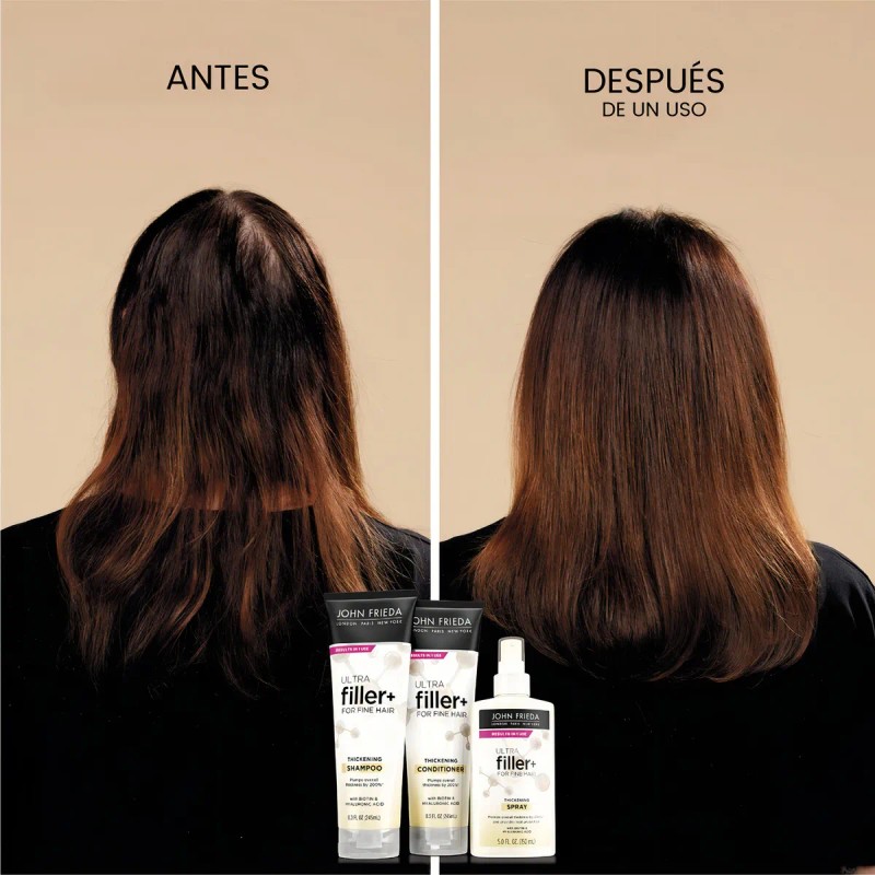 John Frieda Ultrafiller+ Shampoo Engrosante, 245ml
