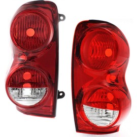 KarParts360 For Dodge Durango Tail Light Assembly Unit 2004-2009 Pair Driver and Passenger Side DOT Certified | CH2818101 | CH2819101 | 5133169AI(07-09) | 5133168AI(07-09)