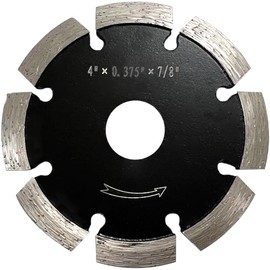 4" Diamond Crack Chaser Blades for Routing and Repairing Cracks in Concrete and Asphalt - 3/8" Width with a 7/8" Non-Threaded Arbor