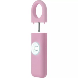 Safety Technology Personal Alarm 130 DB Emergency Siren with Bright Strobe Light - Pink