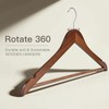 Ulimart Wooden Hangers 30 Pack,Heavy Duty Solid Wooden Clothes Hangers