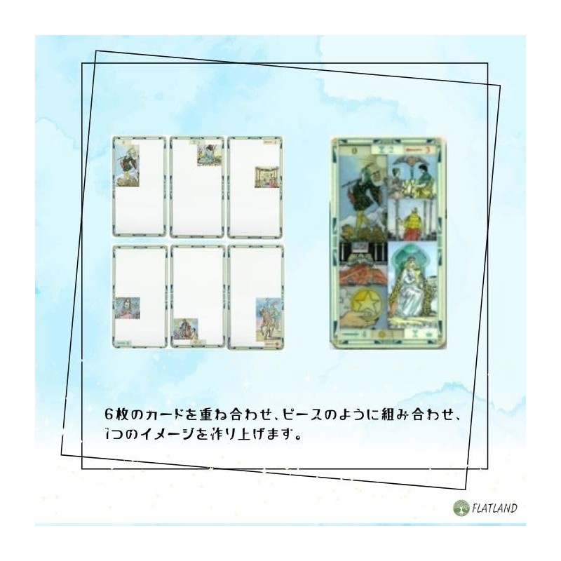 Universal Transparent Tarot Tarot Divination with Japanese Instruction Manual (English