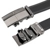 WERFORU Men's Belt, Adjustable Leather Ratchet Belt, 3.5 cm Fit,