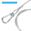 PATIKIL Stainless Steel Safety Cable 31.5"/80cm, 4Pack 3.3mm Flexible Security