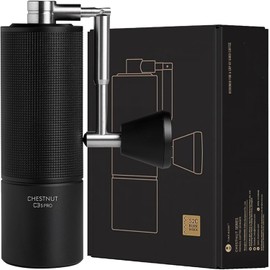 TIMEMORE C3S Pro - Molinillo de café manual con muela cónica de acero inoxidable, cuerpo totalmente metálico, ajuste ajustable para espresso/pour over/prensa francesa, capacidad de 25 g, molinillo de