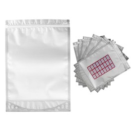 house and hash Mylar Storage Bags – 1-Gallon Zip Sealable Food Storage Bags – 9.5mil Thick Sealable Bags and Labels – Vacuum Seal Bags for Food, Snacks – 25-Pack