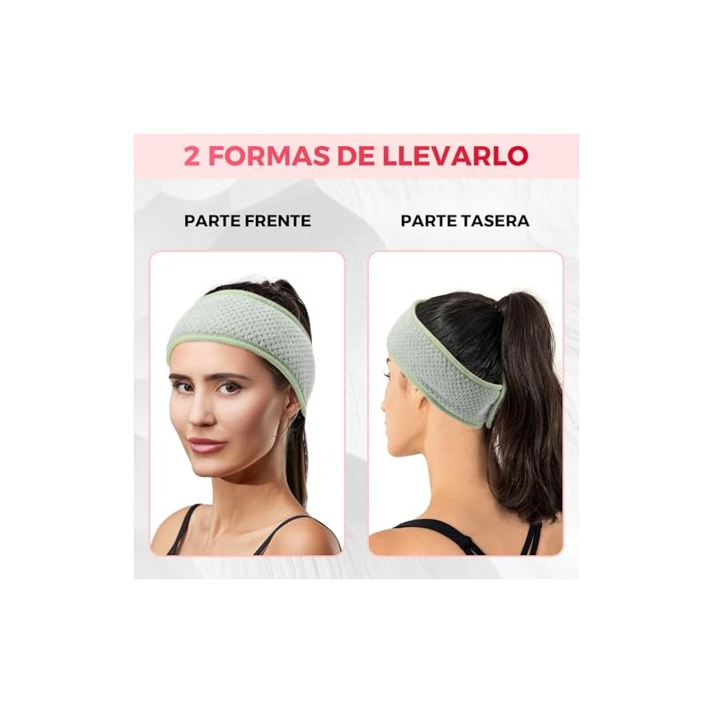 Kit KINGTLE con 4 diademas de vellón coral y 2