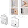 2pcs Home Security Door Reinforcement Lock Anti Theft Aluminum Alloy
