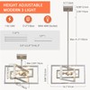 Majhoiw Modern Brushed Nickel Ceiling Light Fixture Modern 3 Lights