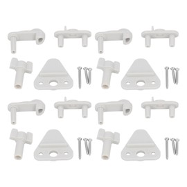4 Set Pontoon Boat Gate Latch Kit ABS Square Frame Pontoon Boat Replacement Door Latches for Left Right 1 to 1.25in