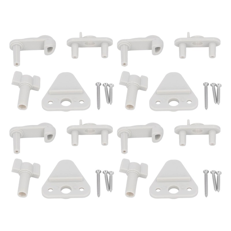 4 Set Pontoon Boat Gate Latch Kit ABS Square Frame