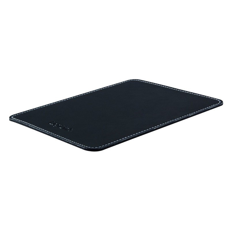 LogiLink ID0150 Mauspad im Lederdesign mit Rutschfester Gummi-Unterseite schwarz