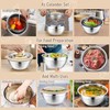 P&P CHEF 4-In-1 Stainless Steel Colander with Bowl Set, Rotatable