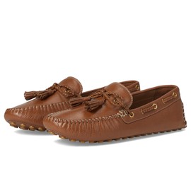 Cole Haan Women's Gissella Drivers Driving Style Loafer, British Tan Leather, 7