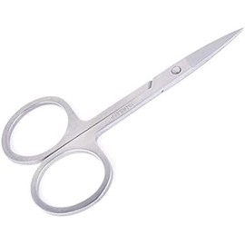 Tijeras de corte de pestañas de cejas de acero inoxidable Tijeras de vello facial Herramienta de maquillaje de cejas de pestañas postizas de cejas