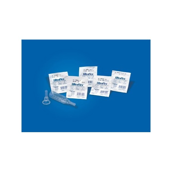 UltraFlex Male External Catheter Self-Adhesive Band Silicone Medium, 33102 - Case of 100