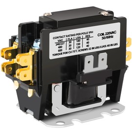 HVAC Motor Contactor,1 Pole Air Conditioner Contactor 30 Amp 24V Coil,Condenser Contactor Compressor Contactor