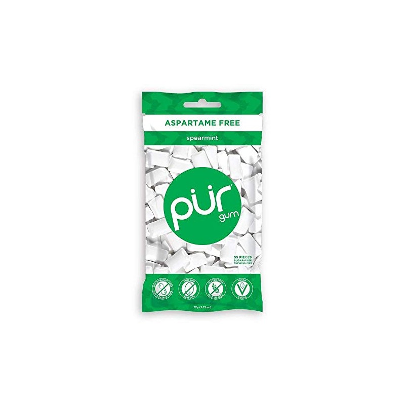 Pur Gum Spearmint 55 pieces, 12-Pack