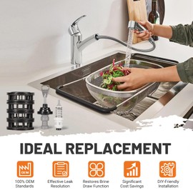 Dilomber 5600SXT Water Softener Rebuild Kit Replacement for Fleck 5600SXT Digital Softener Valve Parts 60102-71, 60125 (60125-20), 60032 - Fix Leaks & Brine Draw Issues for Water Softeners