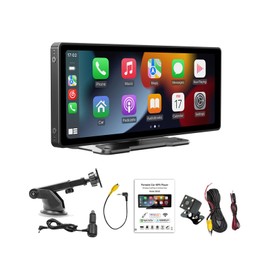 Wireless Car MP5 Player Built-in Speakers for Bluetooth Music/Function Faster Transmission Car Display Screen, B5303+4Led