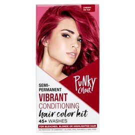 Punky - Kit de caja de color cereza en la parte superior, para cabello blanqueado, rubio o resaltado