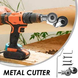 Electric Drill Plate Cutter | Metal Plate Cutter,Multi Purpose Ergonomic Scissors Tool Safe Compact for Home Improvement Gutter Installation Roofing Work