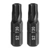 HARFINGTON 2pcs T30 Torx Screwdriver Bit 1/4" Hex Shank 25mm/1"