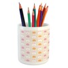Ambesonne Easter Pencil Pen Holder, Cartoon Style Childish Pattern with