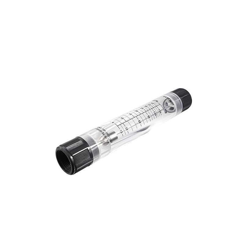 BNYZWOT Inline Clear Acrylic Water Flowmeter 1PT Dia Threads G-25