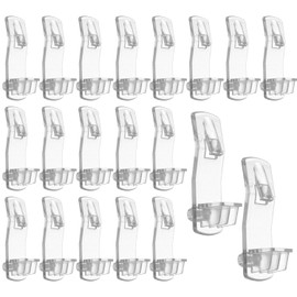 20pcs Self Locking Shelf Support Pegs, Clear Plastic Shelf Pins Self-Locking Bracket Clips Replacement Shelf Pegs Shelving Pegs for 1/4in Diameter Holes & 0.79in Shelves Furniture Kitchen Cabinet
