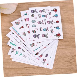 Minkissy 3d Easter Nails Glitter Stickers Cartoon Animal Decals Diy Nail Art for Boys and Girls