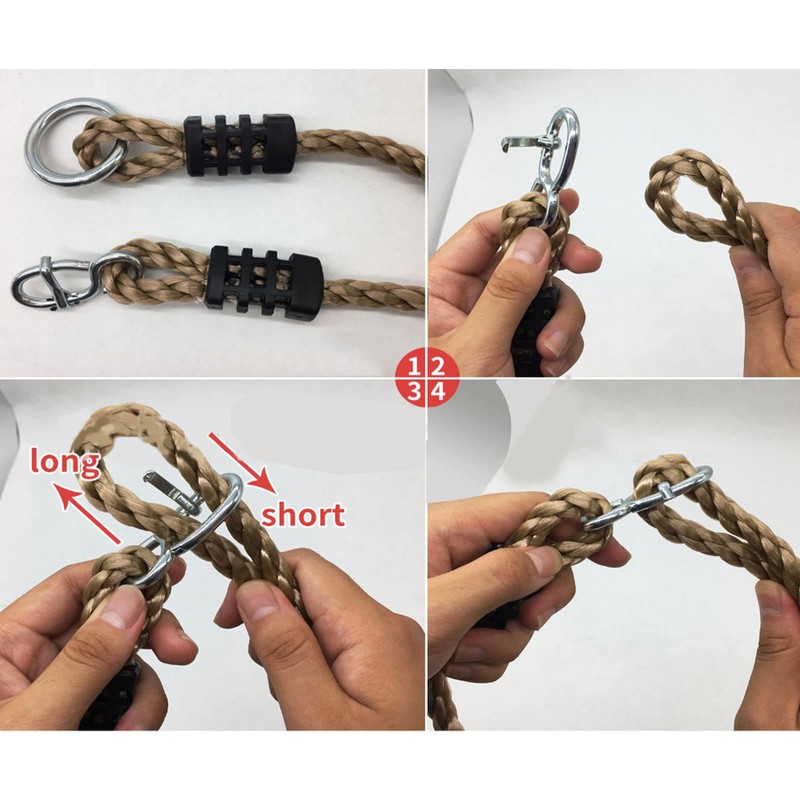Tree Swing Rope, TOPIND Pack of 2 Adjustable Hammock Hangings