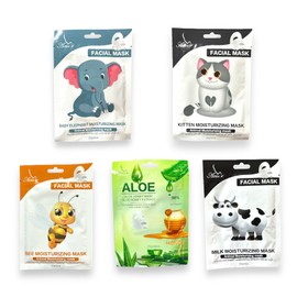 RM Beauty Pack 15 Mascarillas Facial Hidratante Skin Care Mascarilla Coreana para Rostro | Mascarilla Coreana Surtido | Colageno y Acido Hialuronico