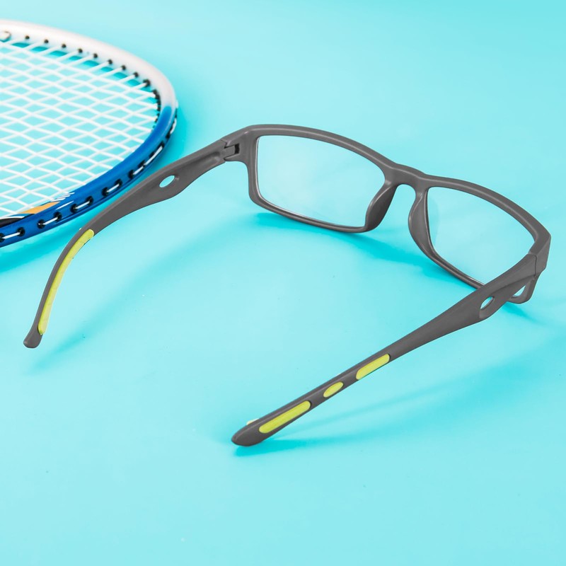[REAVEE] 老眼鏡 ブルーライトカット スポーツ式 超弾性 PCメガネ 軽量 コンパクト おしゃれ グレー