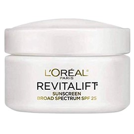 L'Or?al Paris Skincare Revitalift Face Moisturizer with Broad Spectrum SPF 25, Anti-Aging Moisturizer, 1.7 oz (Pack Of 6)