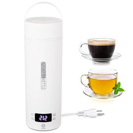 Portable Travel Electric Kettle, 16.9 oz Tea Kettle, 316 Stainless Steel Liner, 4 Temperature Settings, LCD Display, Auto Shut-Off & Fast Boiling, Mini Water Boiler for Home, Office