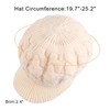 PESAAT Twist Women Visor Hat Warm Fleece Lined Beret Hats