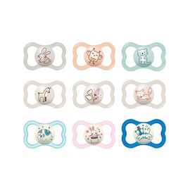 MAM Air Night & Day Baby Pacifier, for Sensitive Skin, Glows in The Dark, 6-16 Months, Unisex, Value Pack