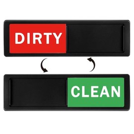1PC Dishwasher Magnet Clean Dirty Sign - Heavy Duty Magnet with Optional Stickers - Easy to Use, Convenient and Stylish/Black