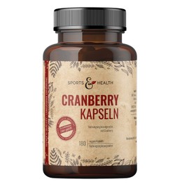 Cranberry Capsules High Dose - 180 Capsules - 500 mg - Vegan - Gluten Free - Cranberry - Cranberry Juice Powder - Tested in Germany - Allergen-Free - Free from Additives
