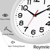 Wall Clock Silent Non-Ticking Modern Clock Battery Operated 8 Inch