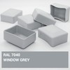 SKIR'CO Fence Post Caps Rectangular Grey Plastic Caps 60 x