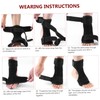 FOMIYES Adjustable Ankle Support Brace Steel Stabilizers Breathable Foot Fixing