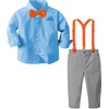 A&J DESIGN Ropa para Bebé Niño Traje Boda de Mangas