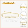 AOZELAN Gold Anklets for Women 14K Gold Ankle Bracelets for