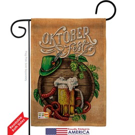 Angeleno Heritage Beer Oktoberfest Festival Garden Flag Beverages Happy Hour Game Pong Party Ale Lager Craft Small Decorative Gift Yard House Banner Double-Sided Made in USA 13 X 18.5
