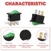 10pcs On Off Switch 2 Position 3 Pin,Snap-in Boat Toggle
