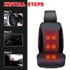 LUSRAIT Universal Seat Cushion, Comfortable Seat Cover with Full Back