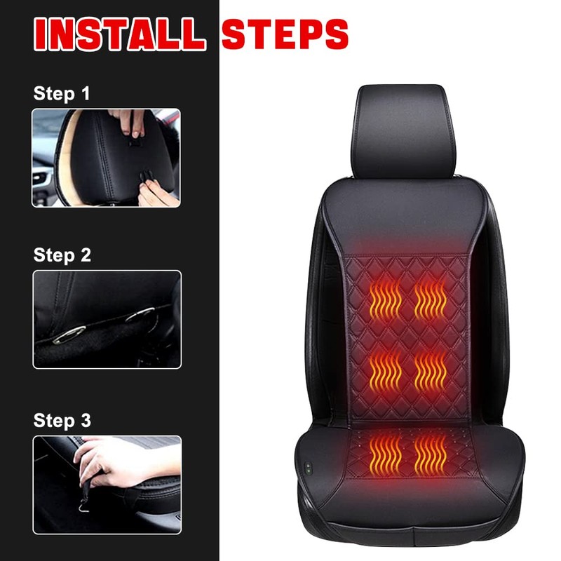 LUSRAIT Universal Seat Cushion, Comfortable Seat Cover with Full Back