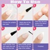 Thanksgiving Press on Nails Medium Almond Fake Nails 5D Brown